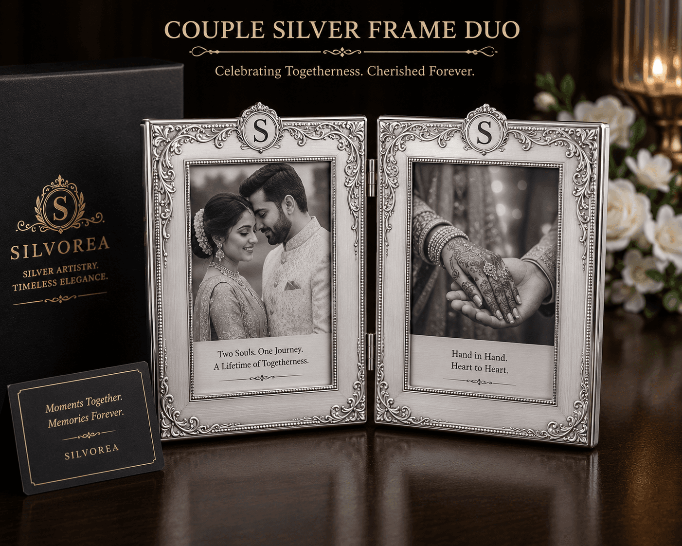 Couple Silver Frame Duo