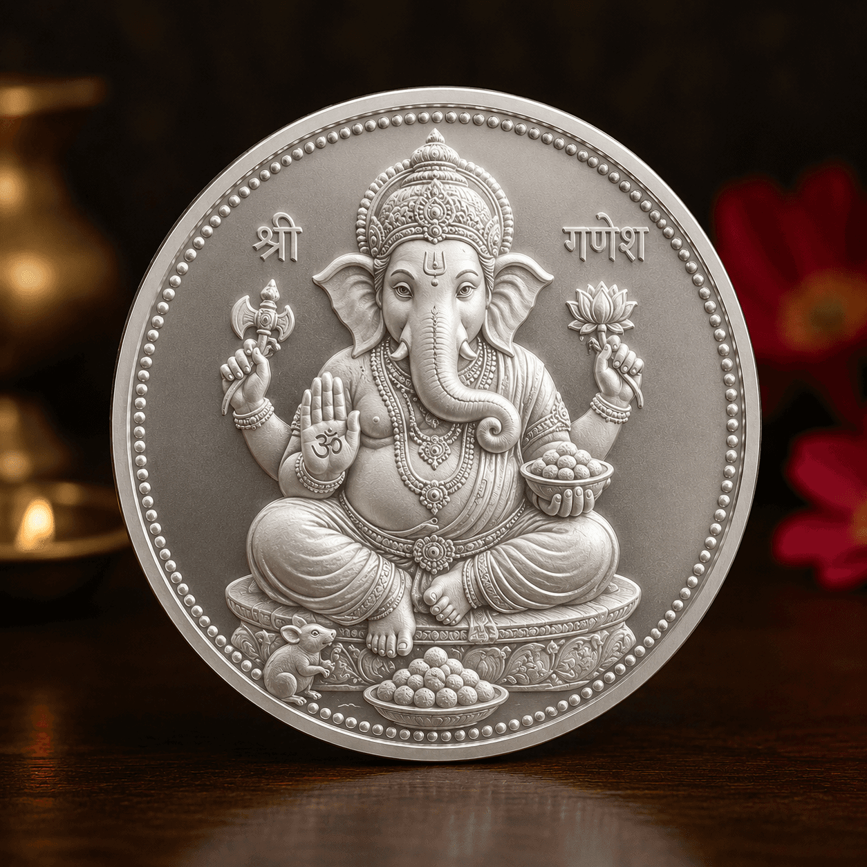 Ganesha Silver Coin