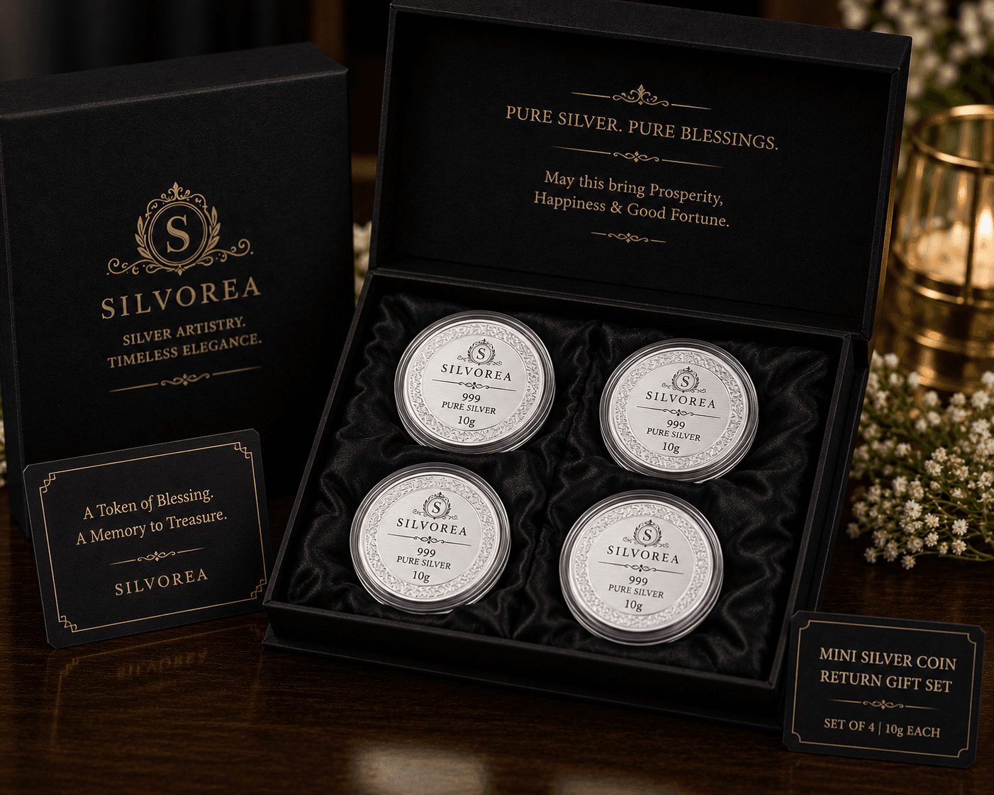 Mini Silver Coin Return Gift Set